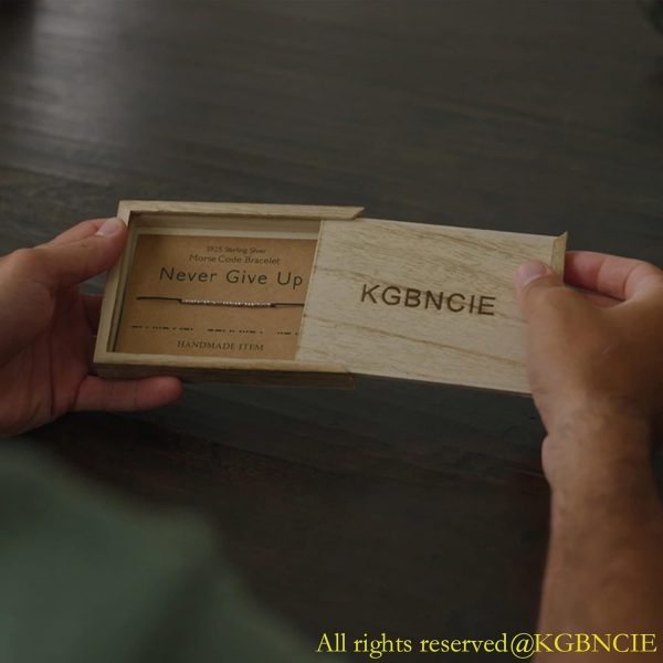 KGBNCIE Inspirational Gifts for Women, Morse Code Funny Gifts Bracelets for - Image 5