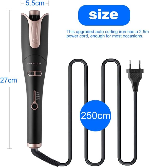 Automatic Hair Curling Iron, LESCOLTON Rotating Curlers Iron with 1" Barrel - Image 2