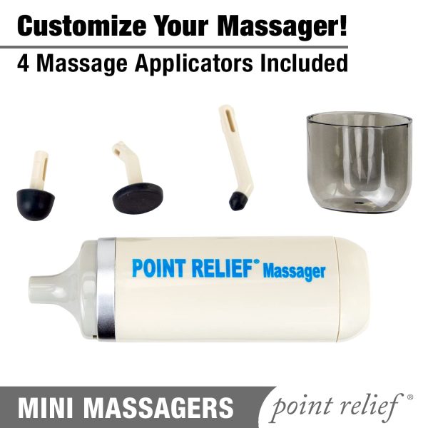 Point Relief 14-1050 Mini Massager for Handheld Targeted Massage Therapy - Image 4