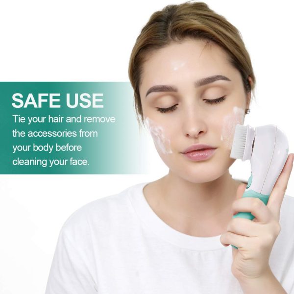 Facial Cleansing Brush Electric Facial Exfoliating Massage Brush with 3 - Image 6