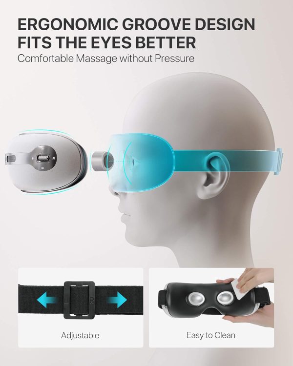 ALLJOY Eye Massager with Heat and Cooling for Migraines, Dry Eyes, Dark - Image 8
