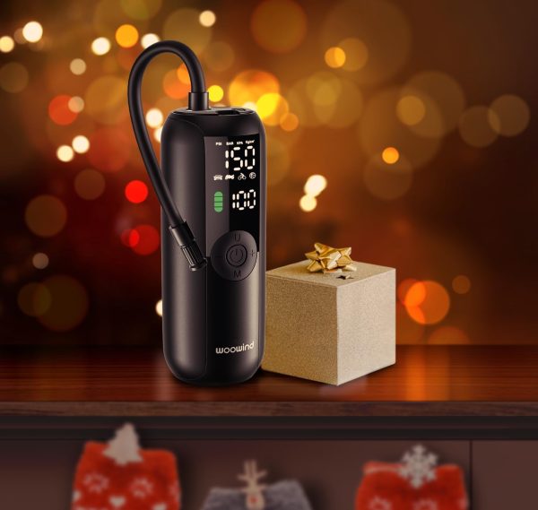 Tire Inflator Portable Air Compressor, Electric Bike Tire Pump with Gauge, - Image 5