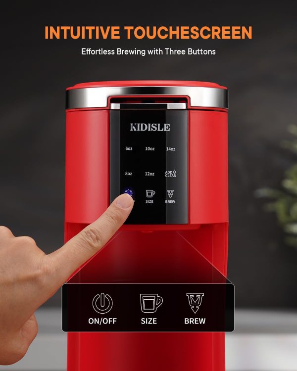 Single Serve Coffee Machine, 3 in 1 Pod Coffee Maker for K Cup Pods & - Image 4