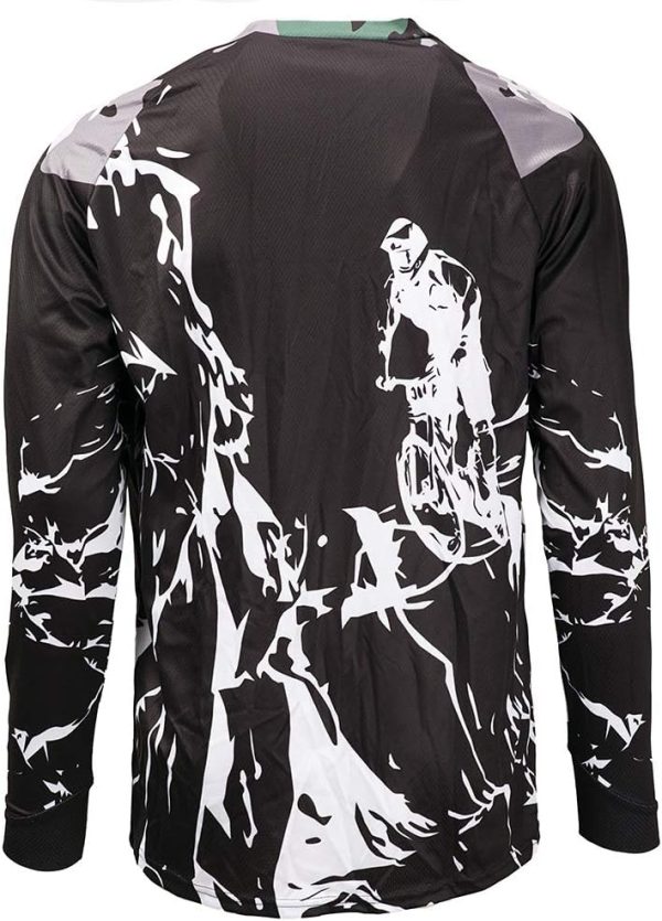 Weimostar Men's Cycling Jersey MTB T Shirt Long Sleeve Mountain Bike - Image 2