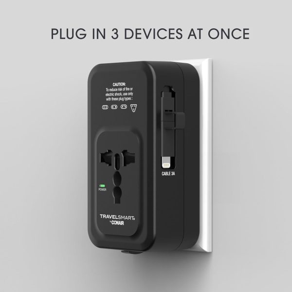 Conair Universal Travel Adapter - All-in-One European and Worldwide Travel - Image 5