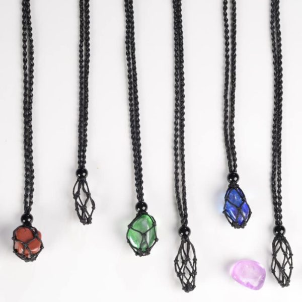 Anjiucc 18 Pieces Black Necklace Cord Empty Stone Holder Empty Necklace - Image 7