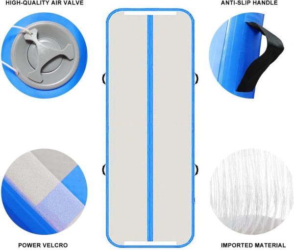 Air Tumbling Mat,10ft Inflatable Gymnastics Mat 4 Inches Thick Tumbling Mat - Image 3