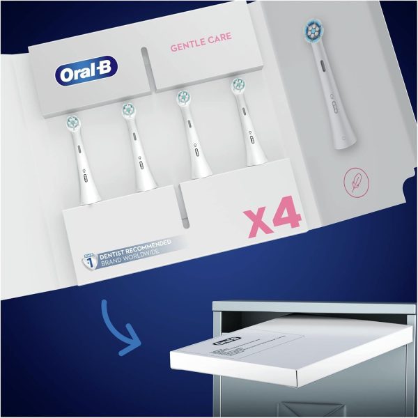 Oral-B iO Gentle Care Electric Toothbrush Head, Twisted & Angled Bristles - Image 9
