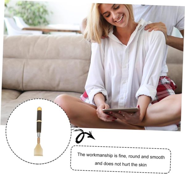 4 Pcs Imitation Cow Horn Tickle Back Scraper Handheld Back Scratcher - Image 3