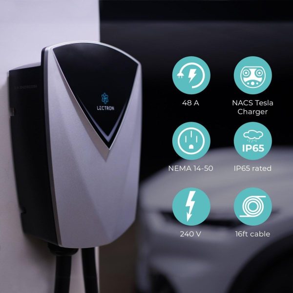 Lectron Tesla (NACS) V-Box Pro Electric Vehicle Charging Station 48 Amp - - Image 7