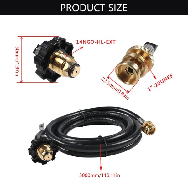 F273704 9.8Ft Heater Adapter Hose for Indoor/Outdoor Heater Portable - Image 4