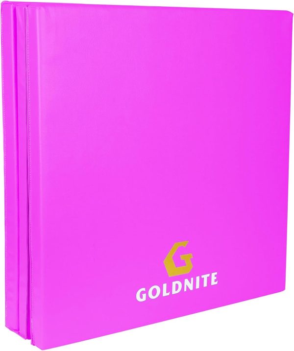 Tri-Fold Folding Exercise Mat, 1.5/2 Inch Thick Gymnastic Mat Colorful - Image 2