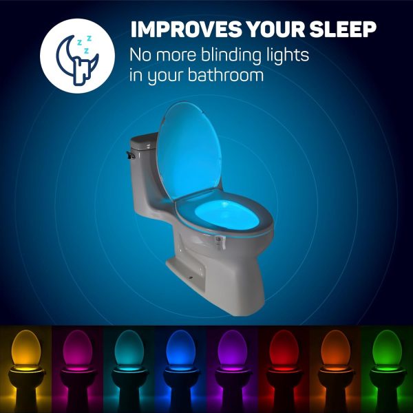 ToiLight The Original Toilet Bowl Night Light. Fun & Useful Bathroom Motion - Image 2