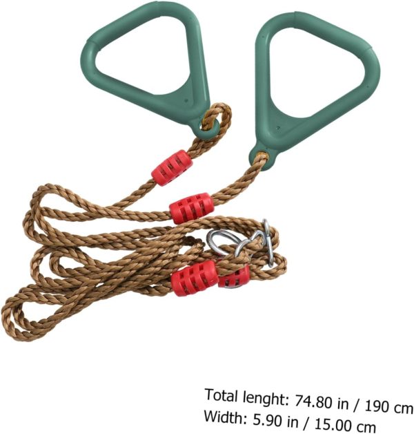 BESPORTBLE Ring Swing Course Dumbbells Pull up Ring Fitness Hangers Barbell - Image 8
