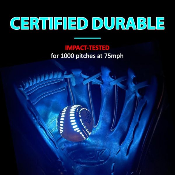 SPARK CATCH Light Up Baseball, Glow in The Dark Baseball, Sports Gear - Image 4