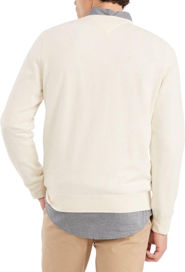 Tommy Hilfiger Men's Essential Long Sleeve Cotton V-Neck Pullover Sweater - Image 3