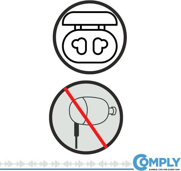 Comply TW-400-C TrueGrip Pro Earbud Tips for JLAB, Bowers & Wilkins PI7, - Image 5