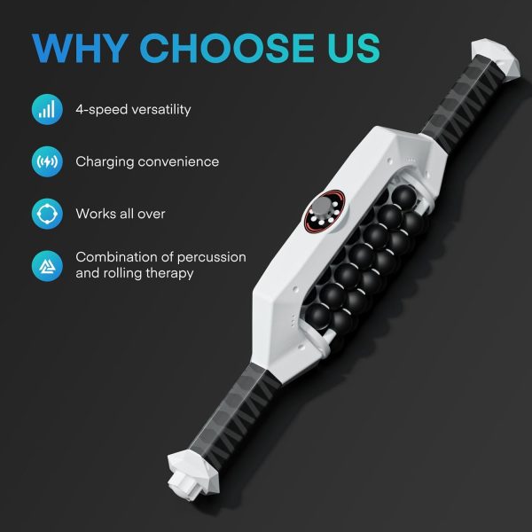 Electric Rolling Massager, Rechargeable Rolling Percussive Massager, - Image 8