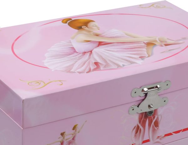 Sweet Musical Jewelry Box with Pullout Drawer and dancing Ballerina Girl - Image 8