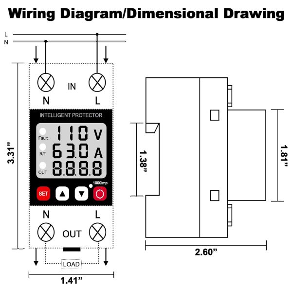 Adjustable Voltage Protector with Energy Monitoring Intelligent Relay Reset - Image 7