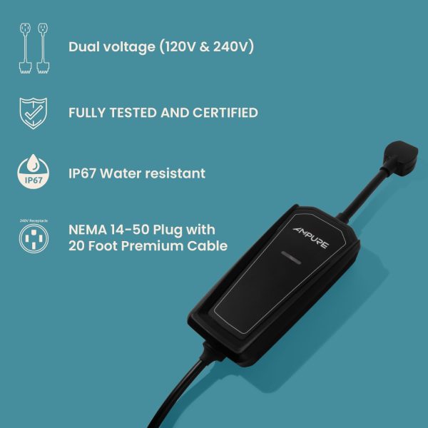 GO - Level 2 EV Charger - Plug in - 120/240v 32A - Indoor/Outdoor - Fast - Image 2