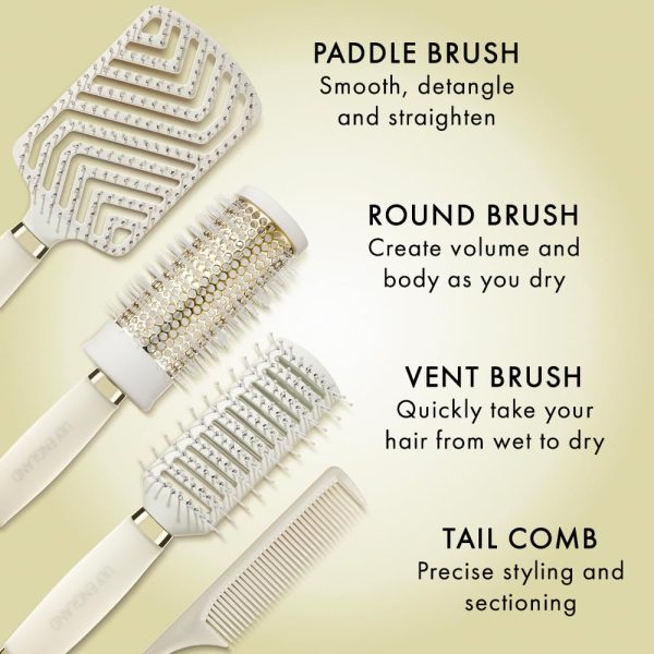 Luxury Hair Brush Gift Set for Women & Girls - Lily England 4-Piece - Image 5