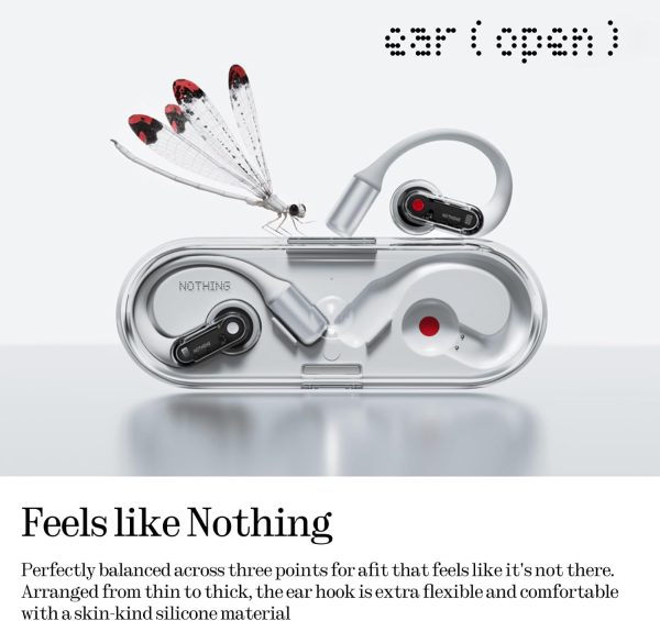 Nothing Ear (Open) Open-Ear Headphones, Earbuds with Earhooks, Clear Voice - Image 3