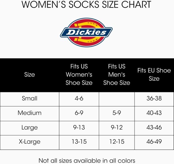 Dickies Women's Dri-tech Fashion Moisture Control Crew Socks, Available in - Image 3