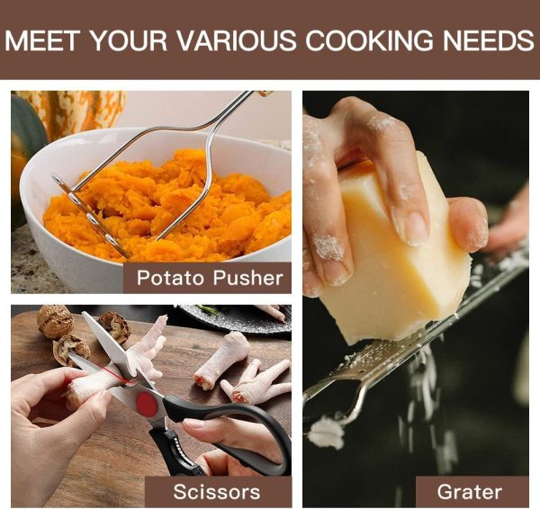 Kitchen Utensils Set-Silicone Cooking Utensils-32 pcs Non-Stick Silicone - Image 9