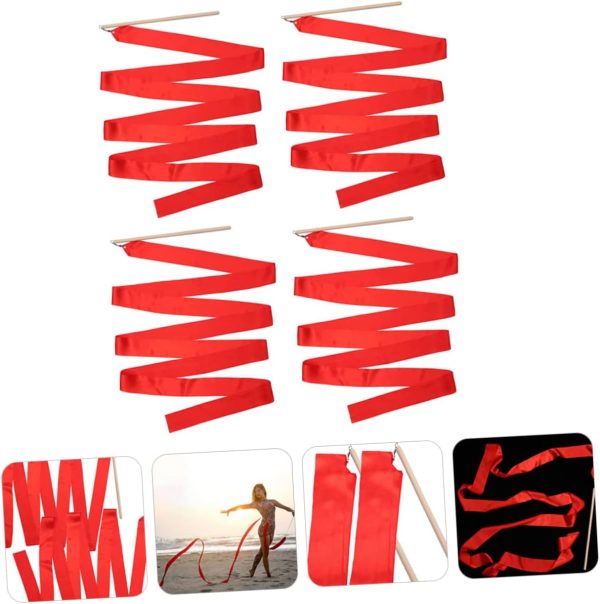 Gymnastics Ribbon Rhythmic Ribbon Gymnastics Streamer Wand Ribbon for - Image 7