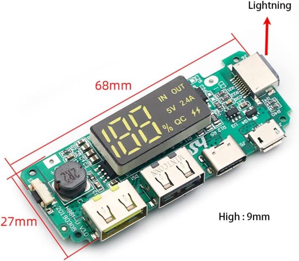 2PCS 186 50 Charging Board Dual USB 5V 2.4A Mobile Power Bank Module for - Image 4