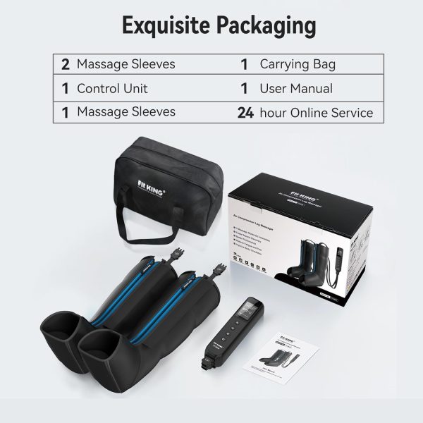 FIT KING Leg Massager, Upgraded Foot and Calf Massager with Air Compression - Image 7