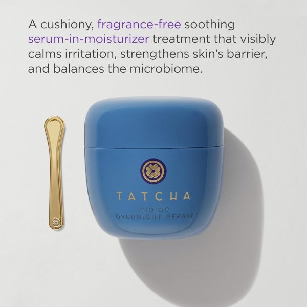 TATCHA Indigo Overnight Repair | Face Cream & Serum Treatment, Fragrance - Image 4