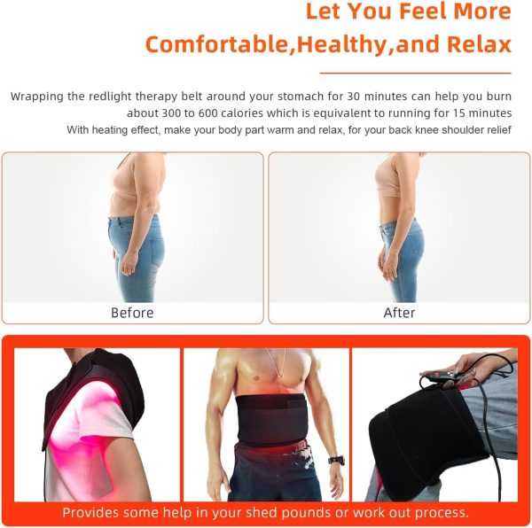 Red Light Therapy Infrared Light Therapy Pad for Body Pain NIR Deep Therapy - Image 2