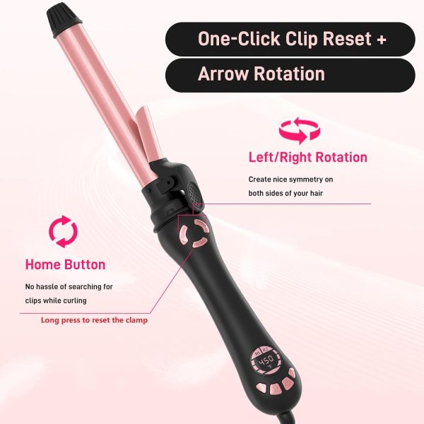 Rotating Curling Iron - 1 Inch Automatic Curling Iron for All Hair Type, 2 - Image 4