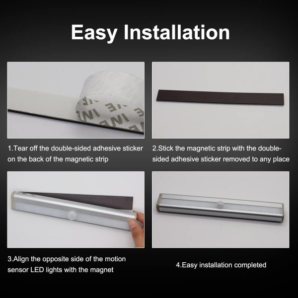 Motion Activated RV Step Lights, 10 LED Battery Operated Motorhome Motion - Image 5