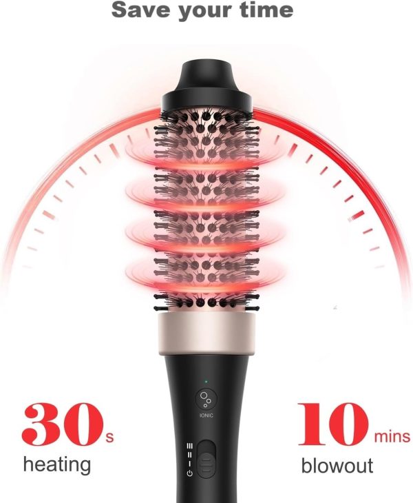 Ionic Thermal Brush Blowout Hot Brush 1.5 Inch Heat Hair Curling Brush 30s - Image 3