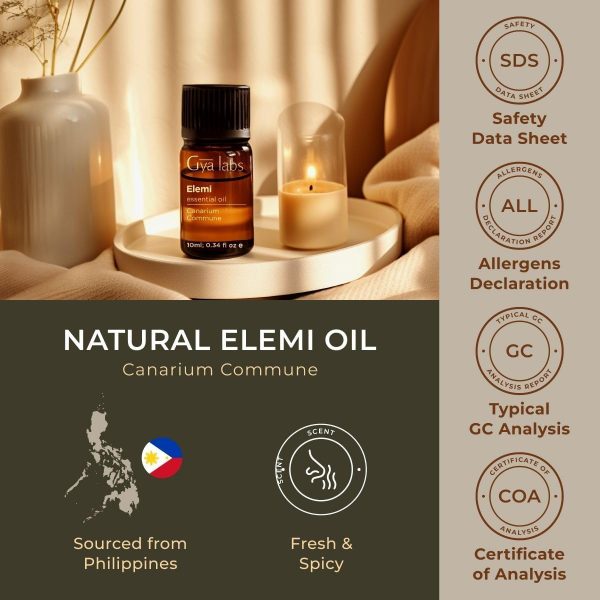 Gya Labs Elemi Essential Oil for Skin - Natural Elemi Essential Oil - Image 6