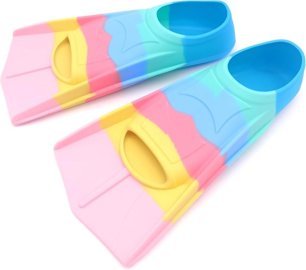 Kids Swim Fins,Comfortable Silicone Flippers for Swimming and Diving,Size - Image 7