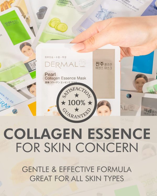 DERMAL 16 Combo Pack A Collagen Essence Korean Face Mask - Hydrating & - Image 3