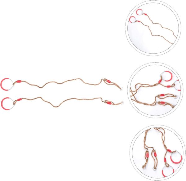BESPORTBLE 1 Pair Fitness Rings Grips Strength Training Equipment Gym - Image 9