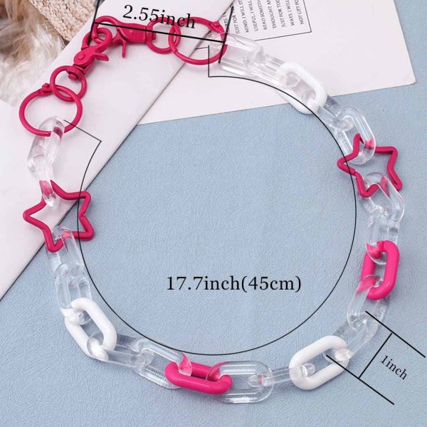 Tgirls Punk Goth Pant Chains Hip Hop Pocket Jean Chain Acrylic Wallet Chain - Image 2