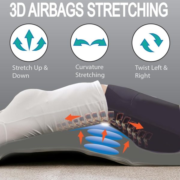 Full Body Stretching Massage Mat with Airbags. 3D Lumbar Traction - Neck, - Image 4
