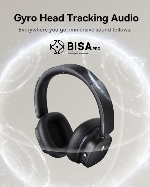 Baseus Bowie 30 Max Active Noise Cancelling Headphones, Head Tracking - Image 2