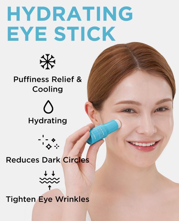 The SAEM Iceland Hydrating Eye Stick 0.24oz - Cooling Eye Balm for Dark - Image 2
