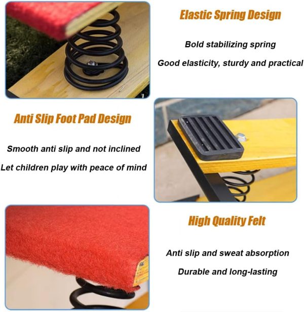 Children's Gymnastics Springboard Vault Combination,Heavy Duty Vault Spring - Image 4