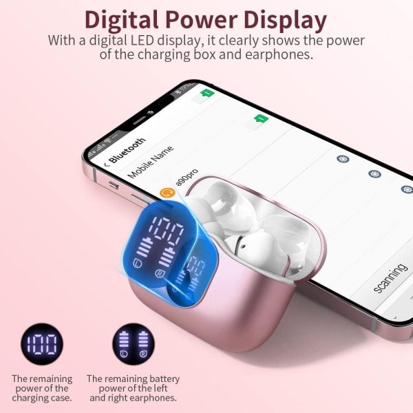 Wireless Earbuds Bluetooth 5.3 Headphones Bass Stereo Ear Buds with Noise - Image 6