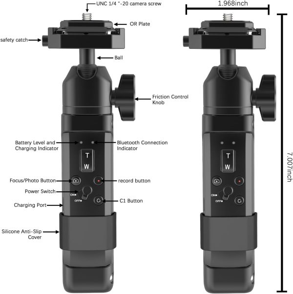 Remote Wireless Camera Shooting Grip and Tripod for Video, Ideal for - Image 9