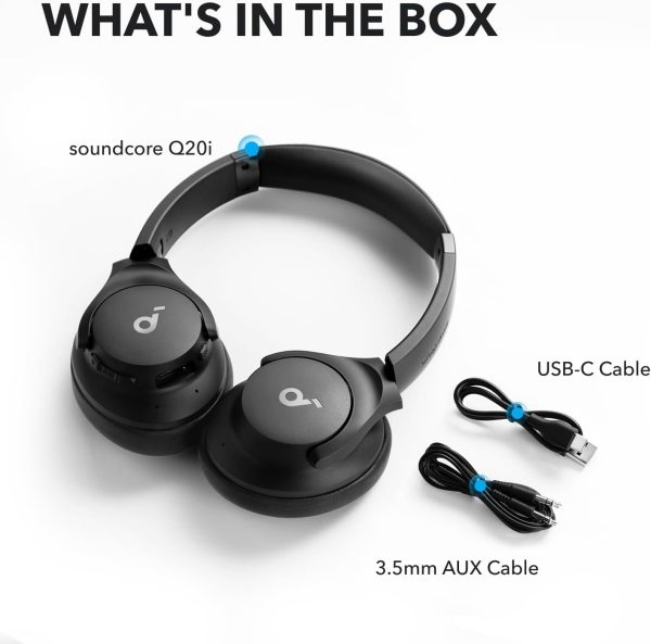 Soundcore by Anker Q20i Hybrid Active Noise Cancelling Headphones, Wireless - Image 8