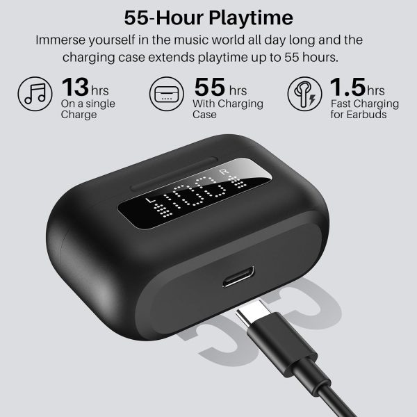 TOZO Hybrid Active Noise Cancelling Wireless Earbuds, 6 Mics Smart Noise - Image 5